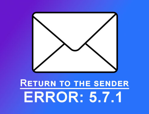 Undelivered Mail Returned to Sender [550-5.7.1]